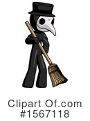 Black Design Mascot Clipart #1567118 by Leo Blanchette