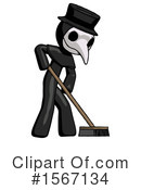 Black Design Mascot Clipart #1567134 by Leo Blanchette