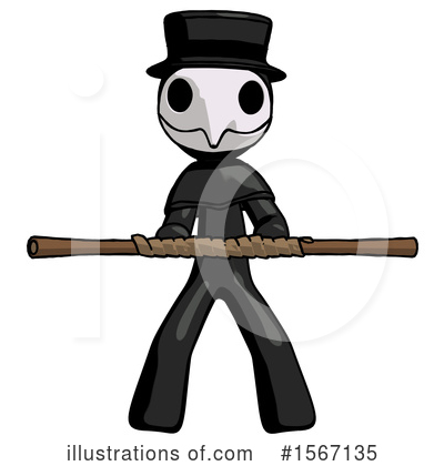 Royalty-Free (RF) Black Design Mascot Clipart Illustration by Leo Blanchette - Stock Sample #1567135