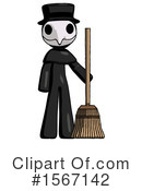 Black Design Mascot Clipart #1567142 by Leo Blanchette