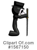 Black Design Mascot Clipart #1567150 by Leo Blanchette