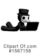 Black Design Mascot Clipart #1567158 by Leo Blanchette