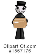 Black Design Mascot Clipart #1567176 by Leo Blanchette