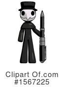 Black Design Mascot Clipart #1567225 by Leo Blanchette