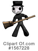 Black Design Mascot Clipart #1567228 by Leo Blanchette