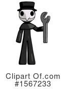 Black Design Mascot Clipart #1567233 by Leo Blanchette