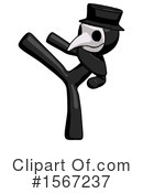 Black Design Mascot Clipart #1567237 by Leo Blanchette