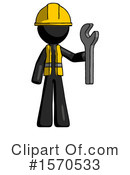 Black Design Mascot Clipart #1570533 by Leo Blanchette