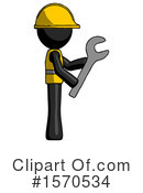 Black Design Mascot Clipart #1570534 by Leo Blanchette