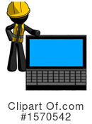 Black Design Mascot Clipart #1570542 by Leo Blanchette