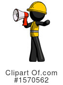 Black Design Mascot Clipart #1570562 by Leo Blanchette
