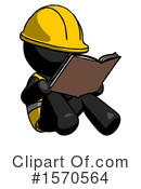 Black Design Mascot Clipart #1570564 by Leo Blanchette