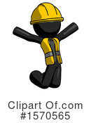 Black Design Mascot Clipart #1570565 by Leo Blanchette