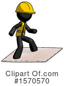 Black Design Mascot Clipart #1570570 by Leo Blanchette