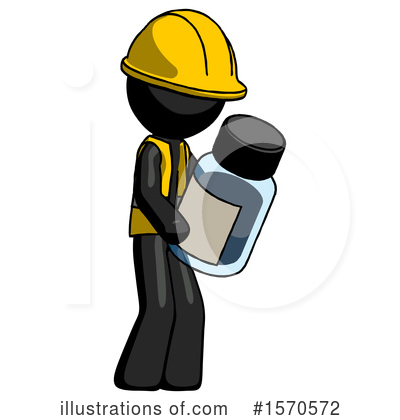 Royalty-Free (RF) Black Design Mascot Clipart Illustration by Leo Blanchette - Stock Sample #1570572