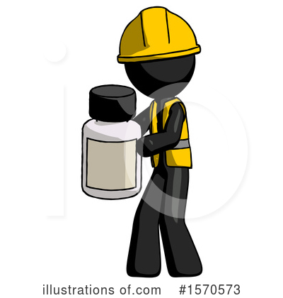 Royalty-Free (RF) Black Design Mascot Clipart Illustration by Leo Blanchette - Stock Sample #1570573