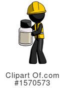 Black Design Mascot Clipart #1570573 by Leo Blanchette