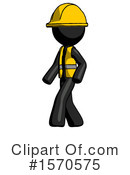 Black Design Mascot Clipart #1570575 by Leo Blanchette