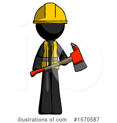 Royalty-Free (RF) Black Design Mascot Clipart Illustration by Leo Blanchette - Stock Sample #1570587