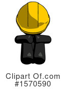 Black Design Mascot Clipart #1570590 by Leo Blanchette
