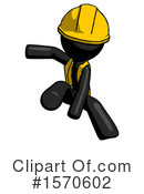 Black Design Mascot Clipart #1570602 by Leo Blanchette