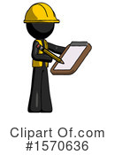 Black Design Mascot Clipart #1570636 by Leo Blanchette