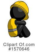 Black Design Mascot Clipart #1570646 by Leo Blanchette