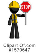 Black Design Mascot Clipart #1570647 by Leo Blanchette