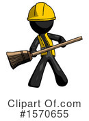 Black Design Mascot Clipart #1570655 by Leo Blanchette