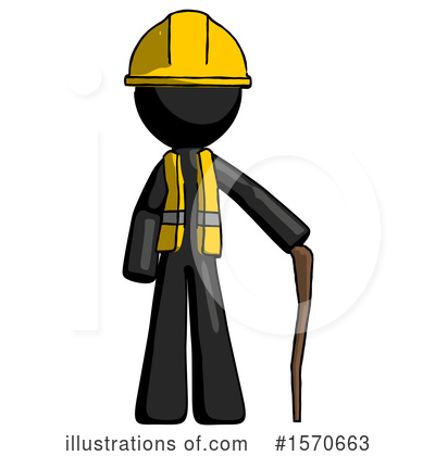 Royalty-Free (RF) Black Design Mascot Clipart Illustration by Leo Blanchette - Stock Sample #1570663