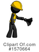 Black Design Mascot Clipart #1570664 by Leo Blanchette