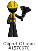 Black Design Mascot Clipart #1570670 by Leo Blanchette