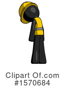 Black Design Mascot Clipart #1570684 by Leo Blanchette