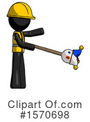 Black Design Mascot Clipart #1570698 by Leo Blanchette