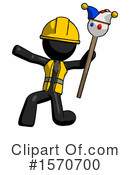 Black Design Mascot Clipart #1570700 by Leo Blanchette