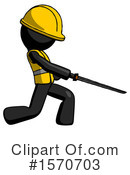 Black Design Mascot Clipart #1570703 by Leo Blanchette