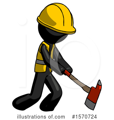 Royalty-Free (RF) Black Design Mascot Clipart Illustration by Leo Blanchette - Stock Sample #1570724
