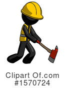 Black Design Mascot Clipart #1570724 by Leo Blanchette