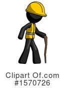 Black Design Mascot Clipart #1570726 by Leo Blanchette