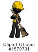 Black Design Mascot Clipart #1570731 by Leo Blanchette