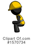 Black Design Mascot Clipart #1570734 by Leo Blanchette