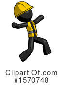 Black Design Mascot Clipart #1570748 by Leo Blanchette