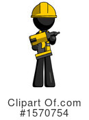 Black Design Mascot Clipart #1570754 by Leo Blanchette