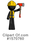 Black Design Mascot Clipart #1570760 by Leo Blanchette