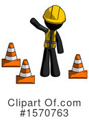 Black Design Mascot Clipart #1570763 by Leo Blanchette