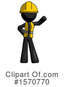 Black Design Mascot Clipart #1570770 by Leo Blanchette