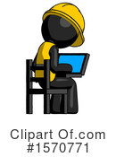 Black Design Mascot Clipart #1570771 by Leo Blanchette