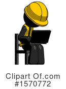 Black Design Mascot Clipart #1570772 by Leo Blanchette