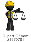 Black Design Mascot Clipart #1570781 by Leo Blanchette