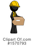 Black Design Mascot Clipart #1570793 by Leo Blanchette